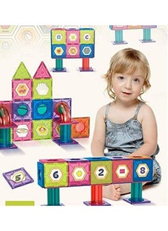 Cordova Magnetic Marble Run Building Set 191 PCs 3D Magnetic Tiles Ball Track Building Kit Fun and Educational Toy STEAM for Learning & Creativity Best Gift for 3 4 5 6 8 Years Old Boys Girls  - Image 2