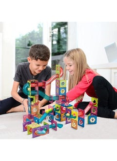 Cordova Magnetic Marble Run Building Set 191 PCs 3D Magnetic Tiles Ball Track Building Kit Fun and Educational Toy STEAM for Learning & Creativity Best Gift for 3 4 5 6 8 Years Old Boys Girls  - Image 4