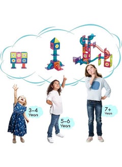 Cordova Magnetic Marble Run Building Set 191 PCs 3D Magnetic Tiles Ball Track Building Kit Fun and Educational Toy STEAM for Learning & Creativity Best Gift for 3 4 5 6 8 Years Old Boys Girls  - Image 3