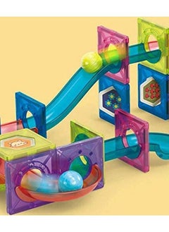 Cordova Magnetic Marble Run Building Set 191 PCs 3D Magnetic Tiles Ball Track Building Kit Fun and Educational Toy STEAM for Learning & Creativity Best Gift for 3 4 5 6 8 Years Old Boys Girls  - Image 5
