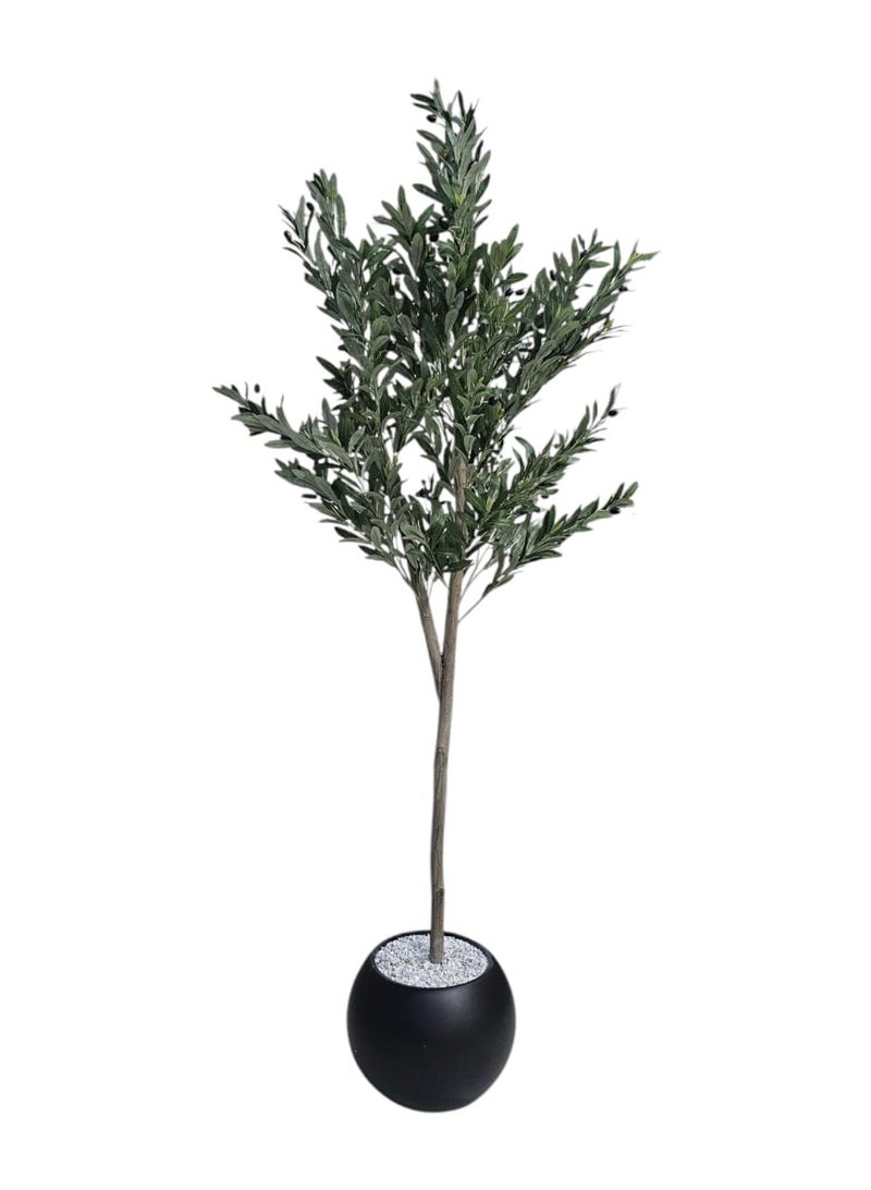 AL KHALDIYA Olive tree with black pot, attractive design, make your home more elegant, 180 cm - Image 4
