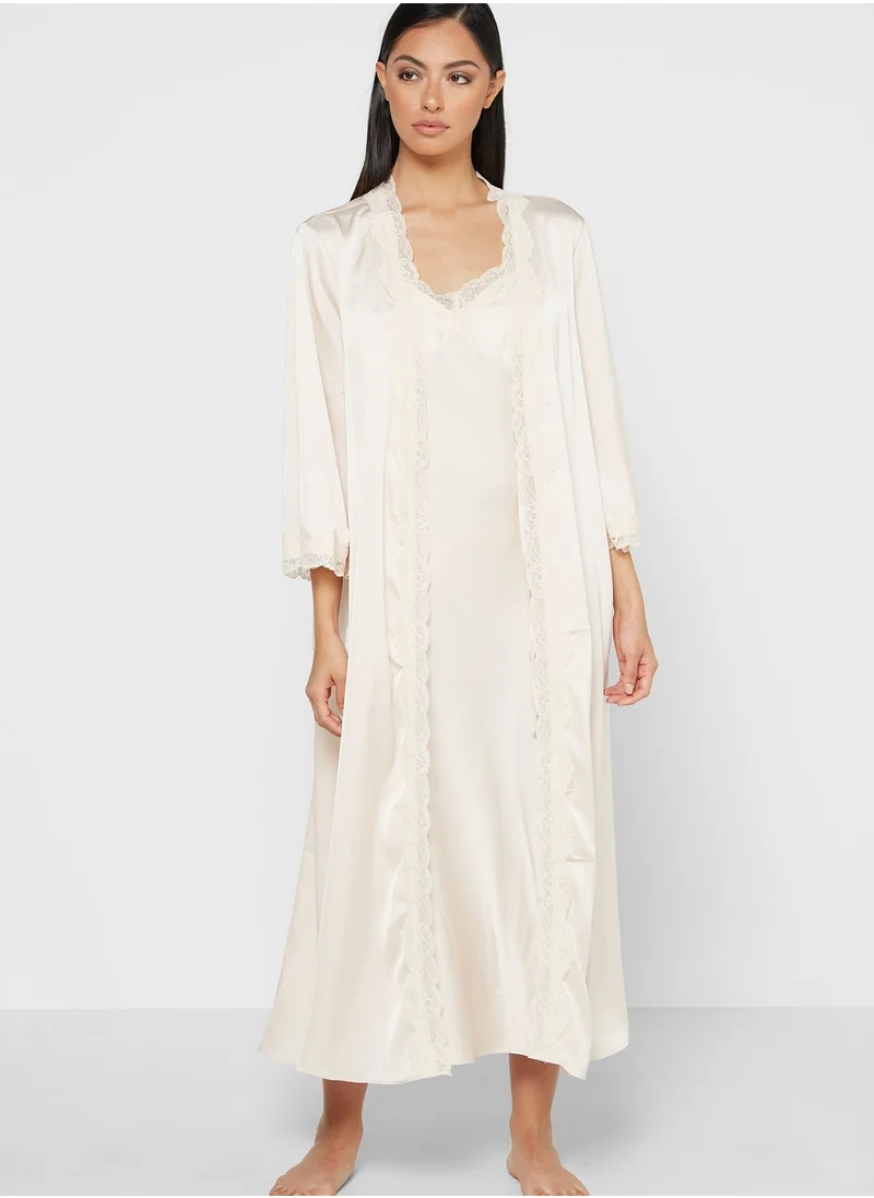 Khizana 2 in 1 Robe Nightdress Set
