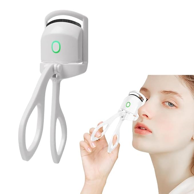 Tiny Deal Heated Eyelash Curlers, 2 Heating Modes Electric Eyelash Curler, Rechargeable Portable Eyelash Curler, Quick Natural Curling Eye Lashes - Image 3