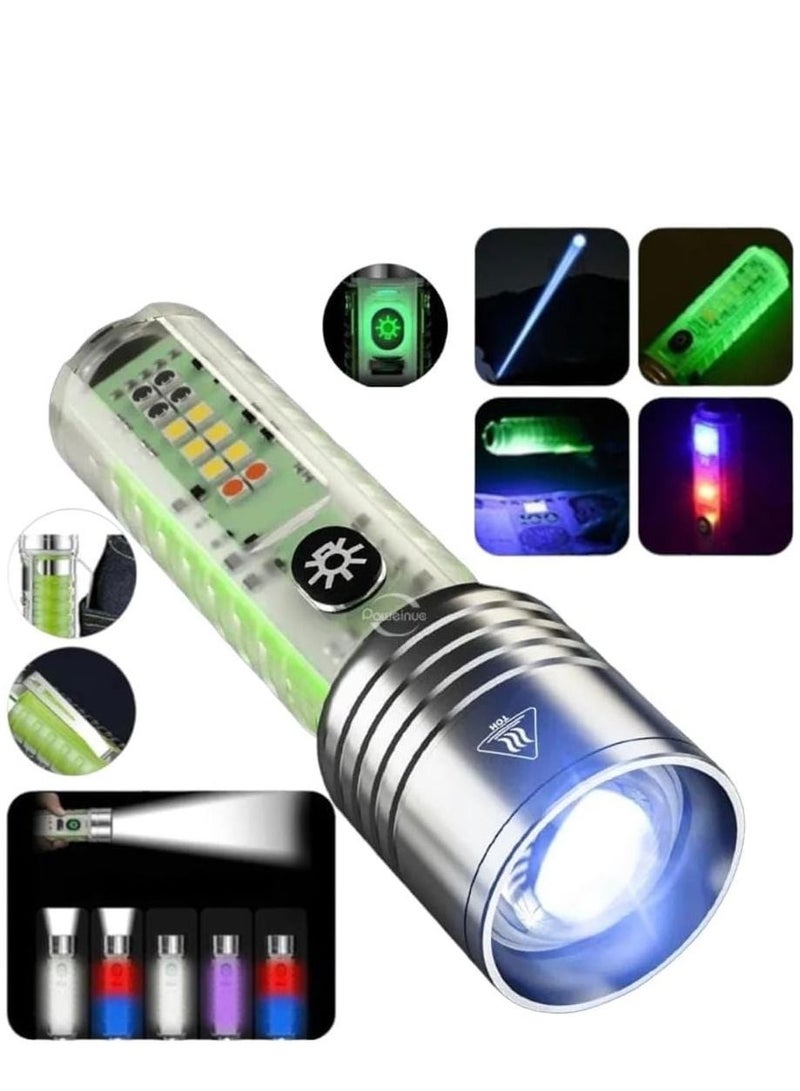 LED Clip Flashlight Mini Pen Light, Portable Pocket EDC Flash Light for Daily Use, Backpacking, Camping, Hiking  - Image 1
