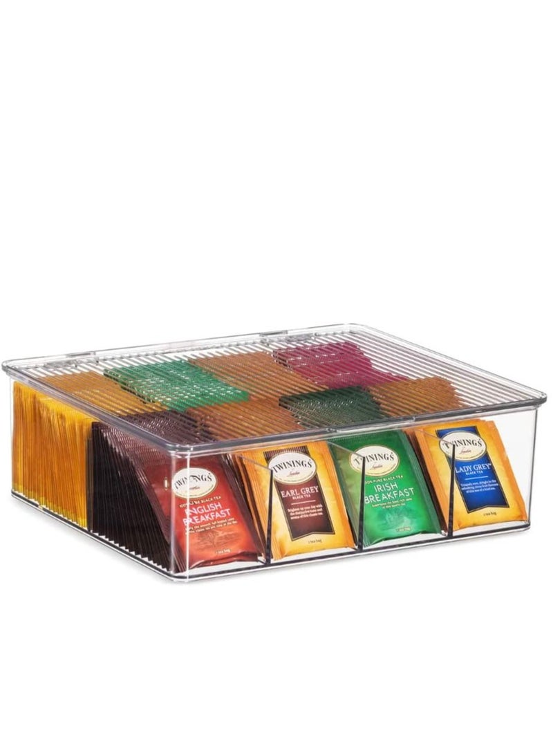 Excefore Stackable Plastic Tea Bag Organizer, Packets, Pouches Fridge Organizers - Image 4