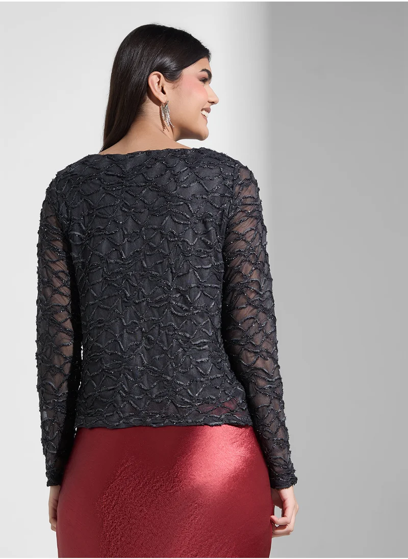 VERO MODA Boatneck Knitted Top