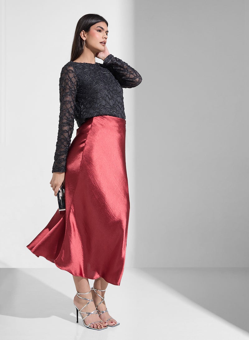 فيرو مودا بلوزة محبوكة بياقة قارب - Image 4