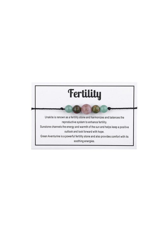 Multistyle Healing Crystal Stone Bead Strand Card Bracelets Handmade Adjustable Wax Rope Yoga Amethyst Tigereye Chakra Bracelets For Women Men Meditation Relax Anxiety Jewelry Gift (Fertility) - pzsku/Z626A1FB453A9130742CDZ/45/_/1718606386/616d75e6-d456-4892-b13e-8b7edd2bcccf