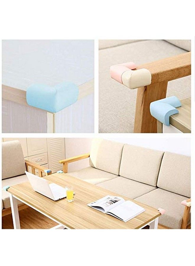 Leeonz Soft Baby Proofing Corner Guards & Edge Protectors Pre Taped Table Corner Protector Child Safety Furniture Bumper Sharp Corner Cushions (Pack Of 4) - Image 3