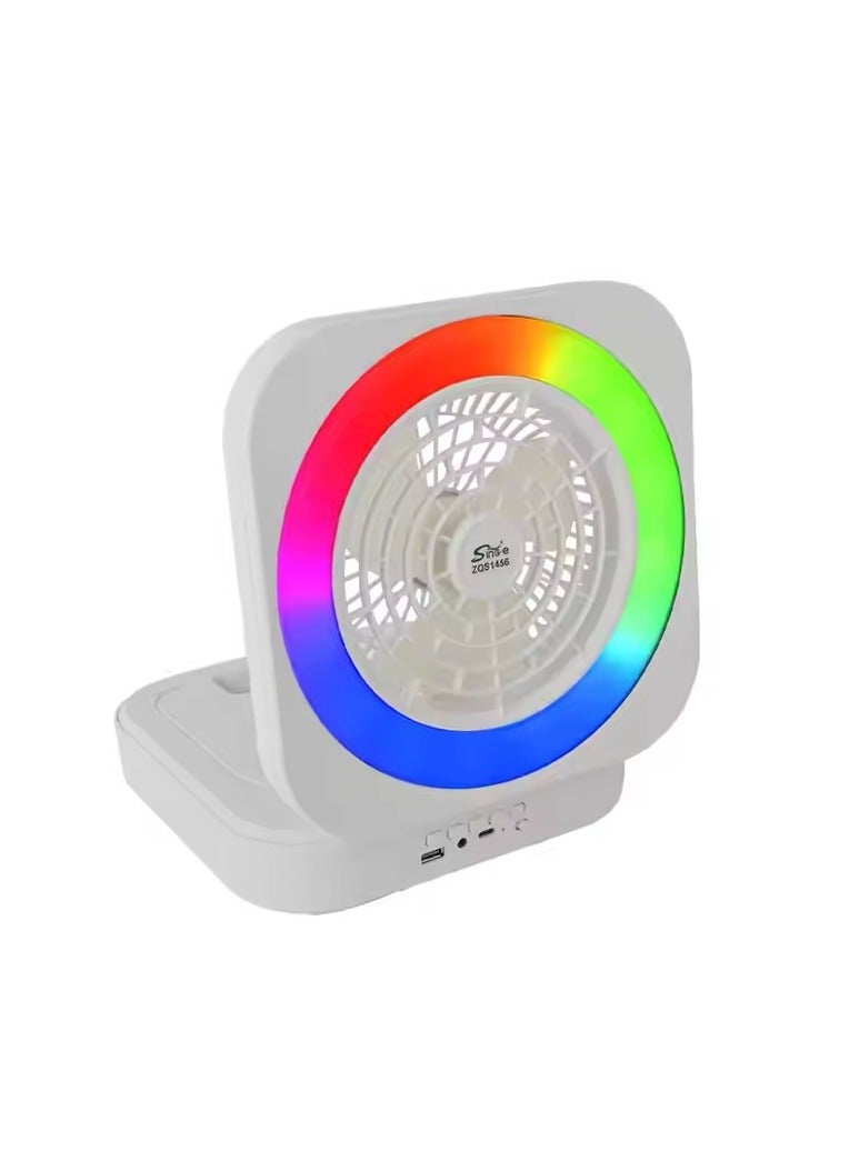 Sing-e Super Bass Speaker Portable Music Mini System With Light & Rechargeable USB Black - Image 1