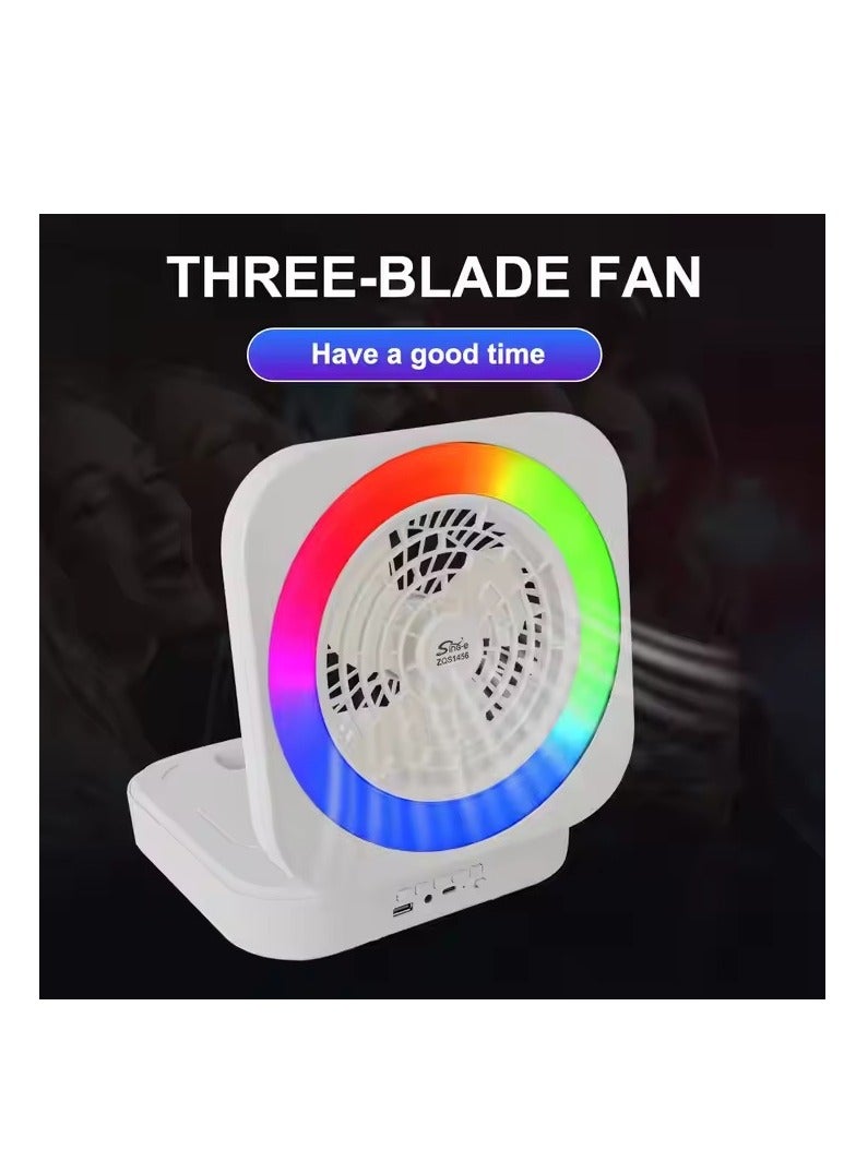 Sing-e Super Bass Speaker Portable Music Mini System With Light & Rechargeable USB Black - Image 3