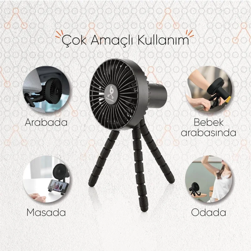 Gezenbebe Multifunctional Baby Stroller Fan