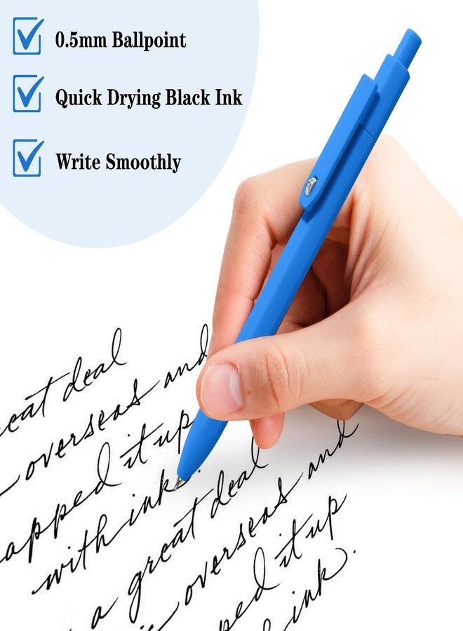 Piochoo Pens, 0.5mm Black Ink Gel Pens, Quick Dry No Smudge, Smooth Writing Comfortable Grip Pen for Journaling and Note Taking, Cute Aesthetic Best Gifts for Women Nurses Teachers - Image 4
