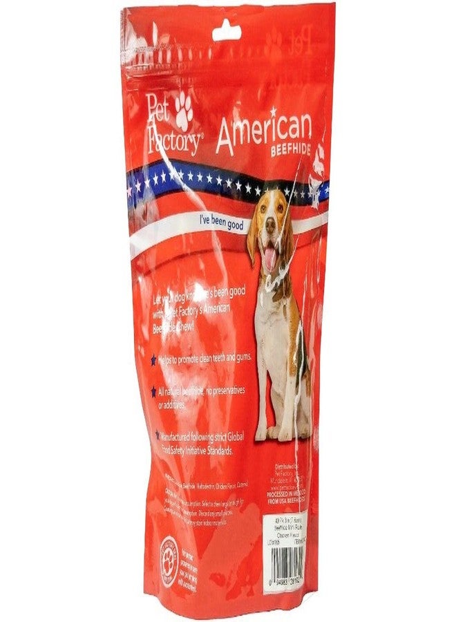 Pet Factory American Beefhide 3" Mini Rolls Dog Chew Treats - Chicken Flavor, 40 Count/1 Pack - Image 2