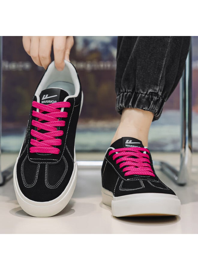 Pull Back Warrior Men's Canvas Sneakers Couple Casual Sports Shoes Wxym411 Black Size 37 - Image 5