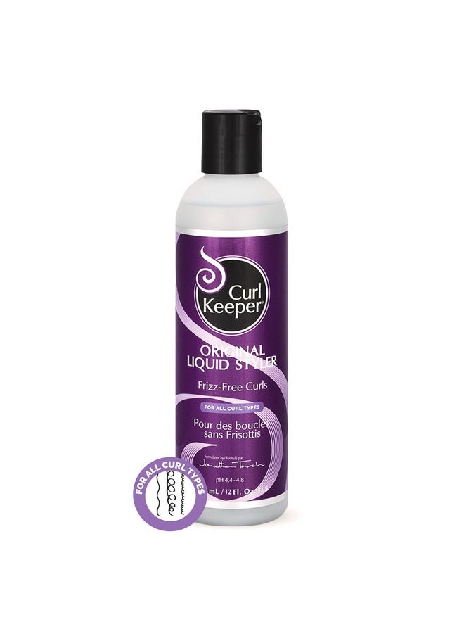 Curl Keeper Original Curl Keeper Anti-Frizz Curl Defining Hair Styler (12 Oz) - Lightweight Curl Definer Liquid Gel for All Weather Conditions - Wavy & Curly Hair Products for Women (Cream Alternative)  - Image 1