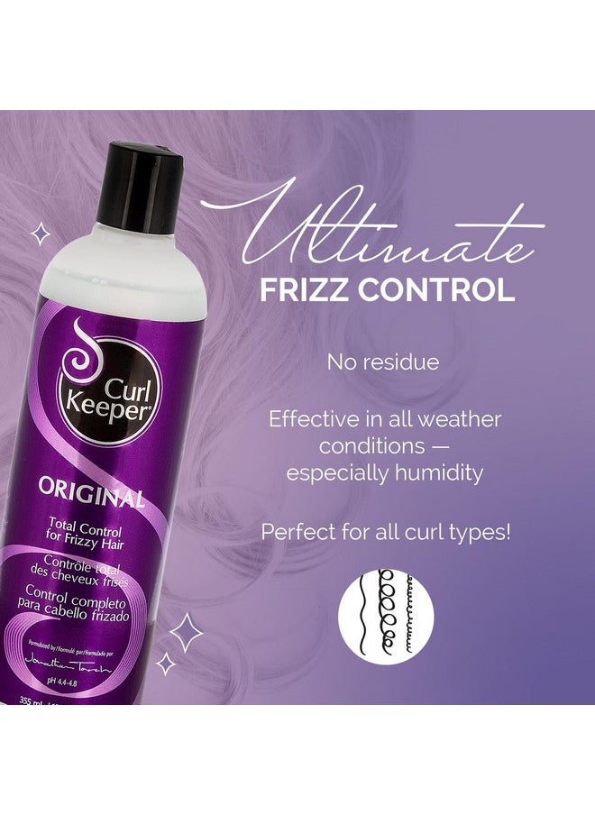 Curl Keeper Original Curl Keeper Anti-Frizz Curl Defining Hair Styler (12 Oz) - Lightweight Curl Definer Liquid Gel for All Weather Conditions - Wavy & Curly Hair Products for Women (Cream Alternative)  - Image 2
