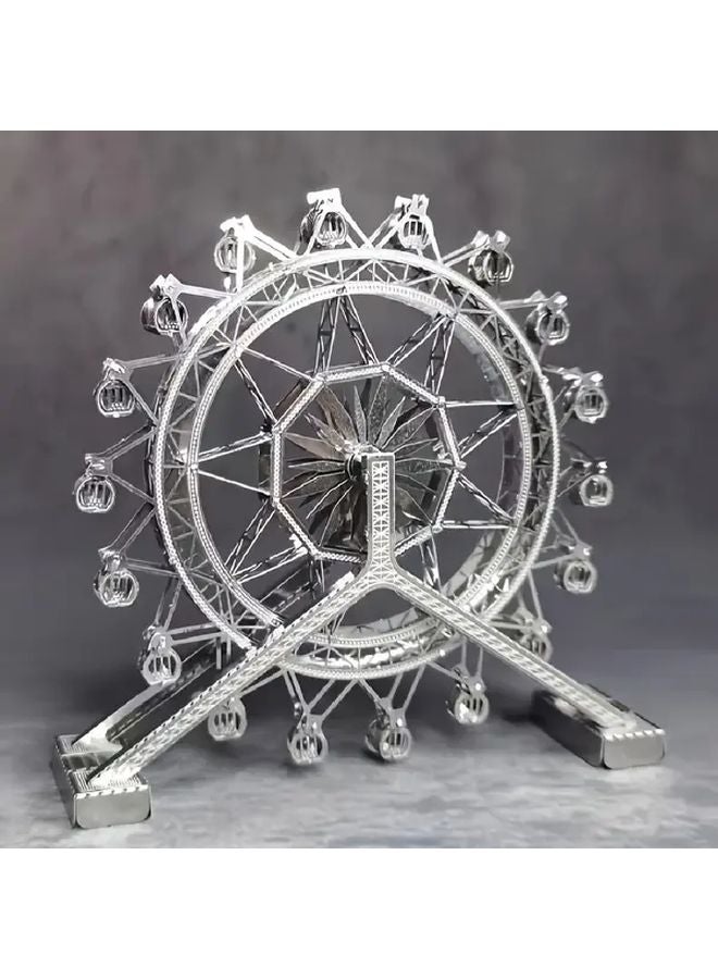 طقم نموذج دوّار معدني للهواة، أحجية ثلاثية الأبعاد، نسخة ملاهي دوّارة إبداعية - Image 4