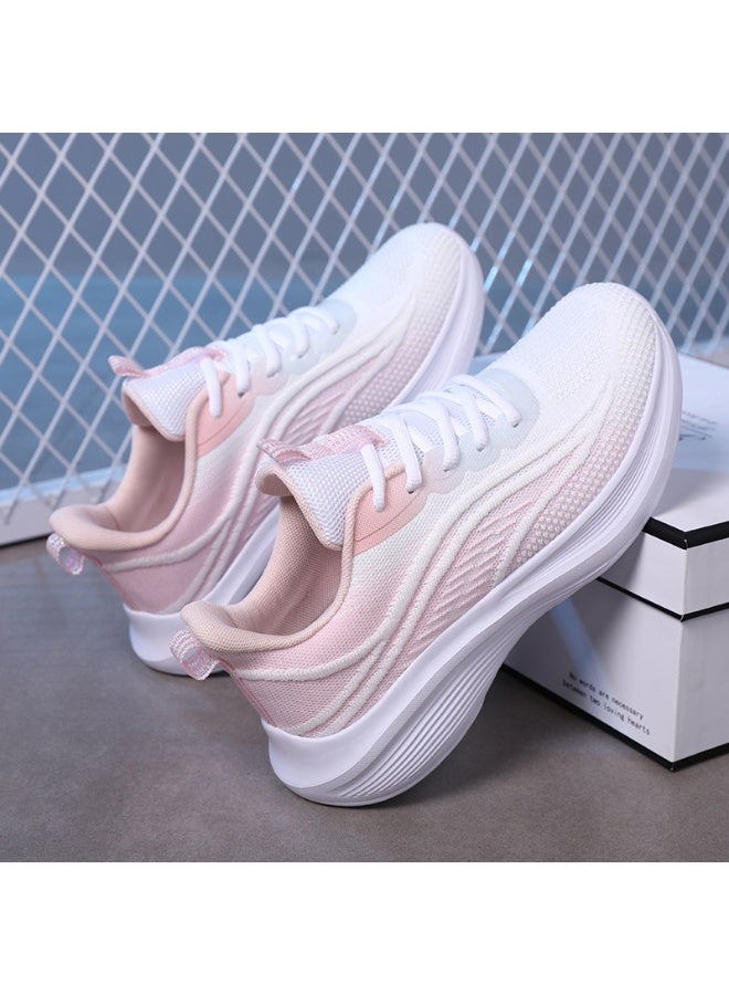 NIBEMINENT أحذية رياضية نسائية فاخرة خفيفة الوزن مريحة متعددة الاستخدامات أحذية كاجوال مضادة للانزلاق مقاومة للاهتراء أحذية جري خارجية - Image 1