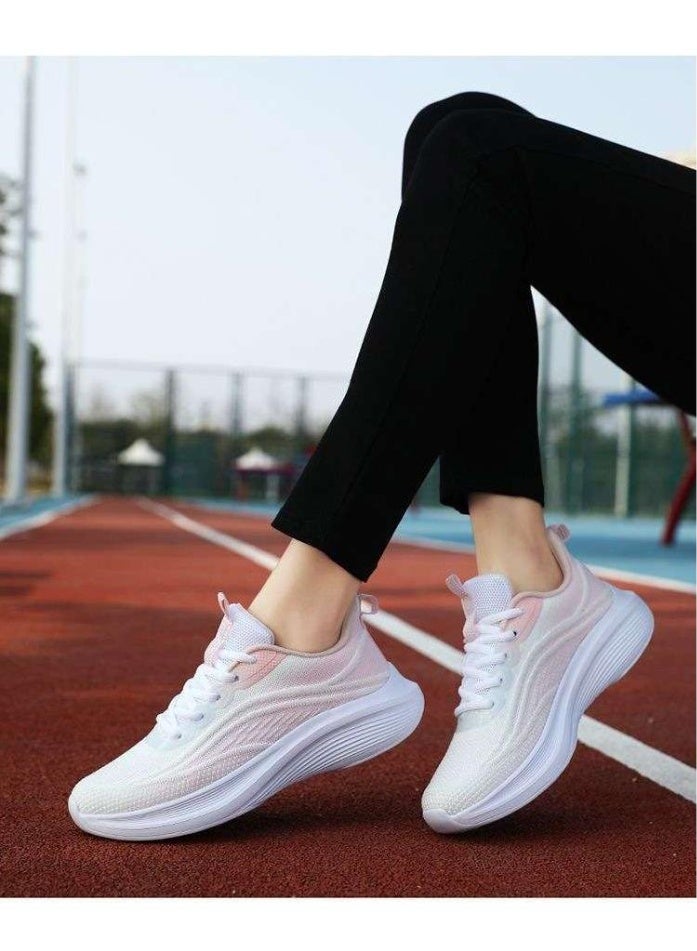NIBEMINENT أحذية رياضية نسائية فاخرة خفيفة الوزن مريحة متعددة الاستخدامات أحذية كاجوال مضادة للانزلاق مقاومة للاهتراء أحذية جري خارجية - Image 3