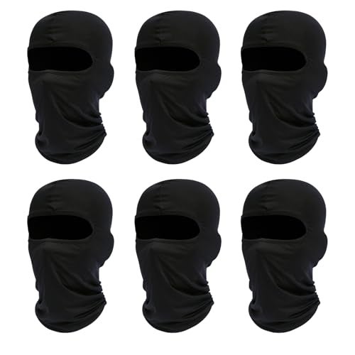 LONGKING 6-Pack Black Balaclava, Balaclava Face Mask for Men and Women, Pooh Shiesty Mask - Image 1