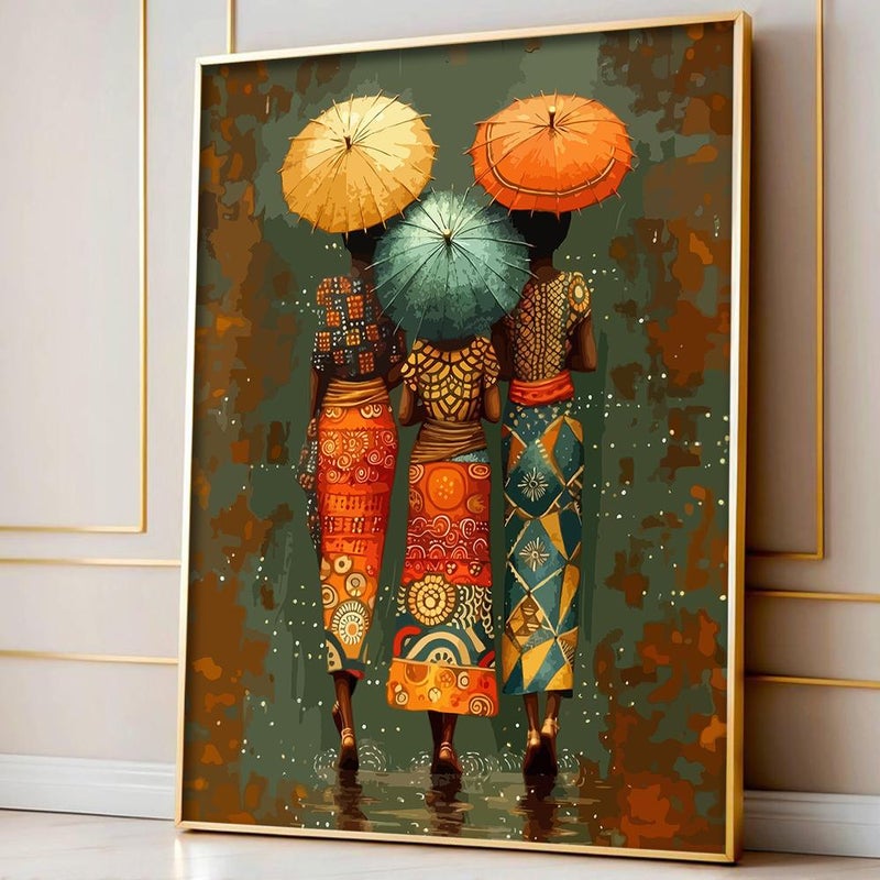 Marktna Canvas painting with a design of people, with a hollow frame, size (60×90), one piece - Image 3