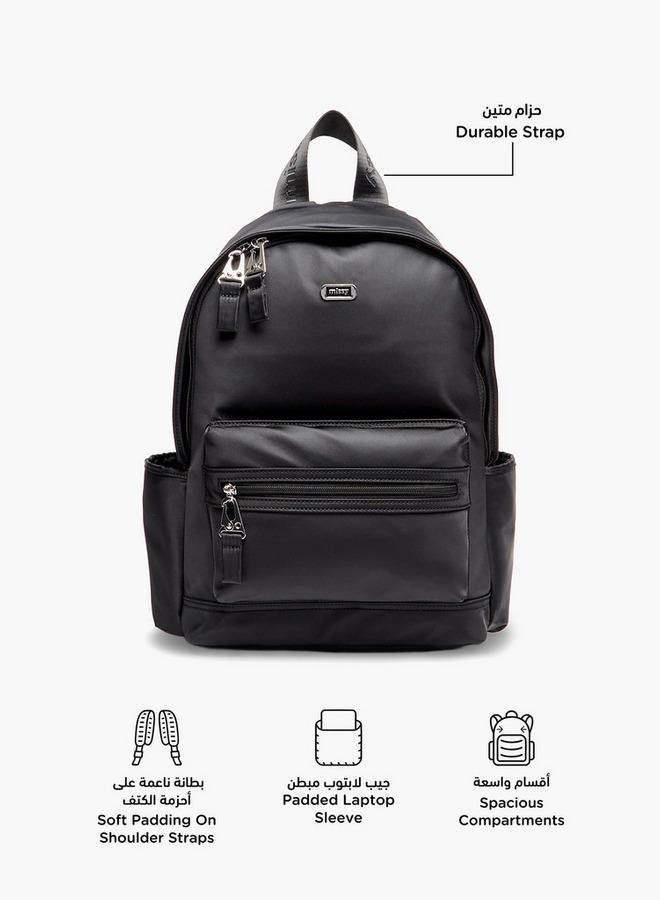 MISSY Solid School Backpack With Zip Closure And Adjustable Strap - 20x12x41 CM - Image 2