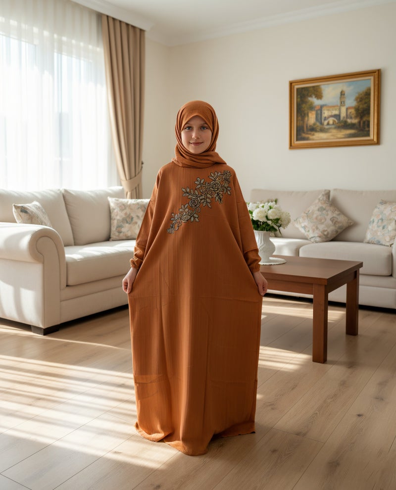 لينا فاشون شرشف صلاة اطفال بناتى مع حجاب متصل - Image 2