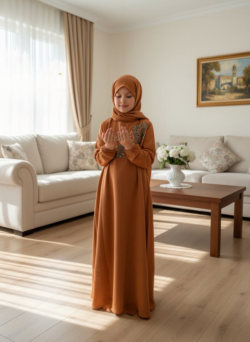 لينا فاشون شرشف صلاة اطفال بناتى مع حجاب متصل - Image 3