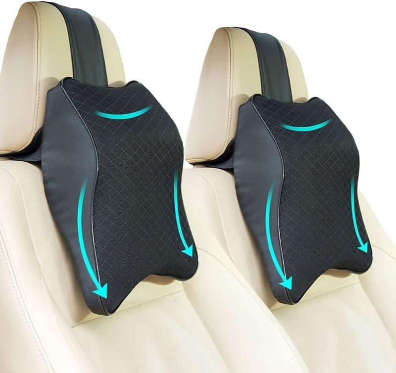 black sparrow Memory Foam Car Headrest Pillow Car Head Rest Pillow Car Neck Pillow Head Carnival Pillow Car Seat Headrest Neck Rest Cushion - Image 4