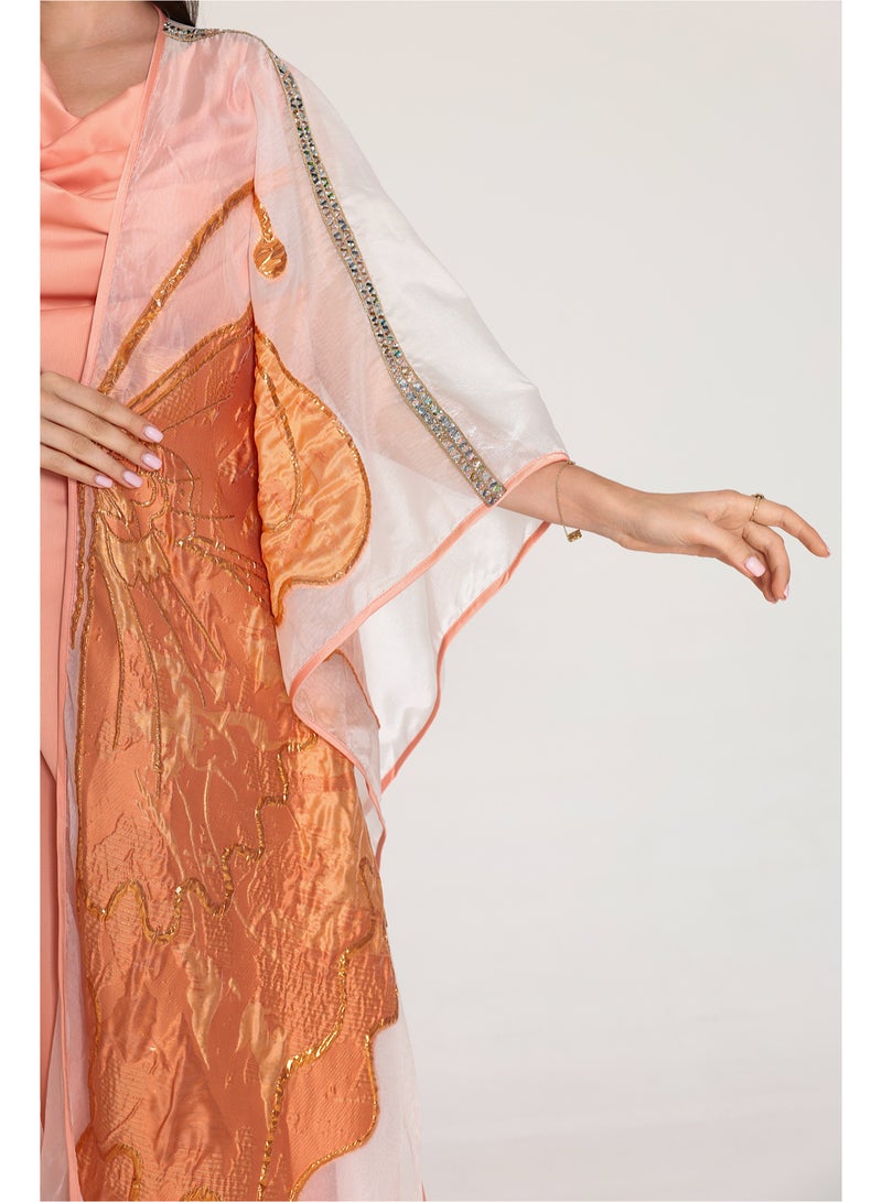 IKKXA Shimmer Bisht Design Jalabiya  - Image 4