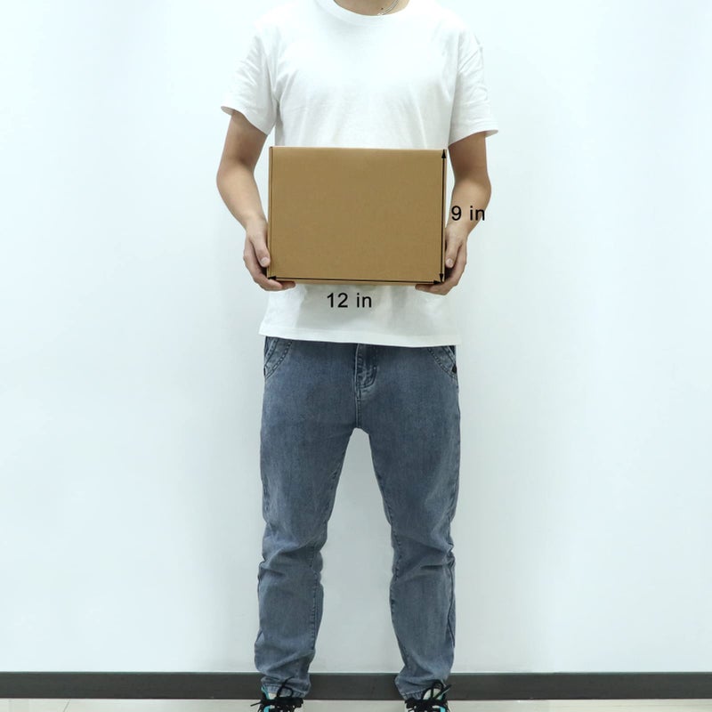 MEBRUDY 12x9x4 Inches Shipping Boxes Pack of 20, Small Corrugated Cardboard Box for Mailing Packing Literature Mailer - Image 4