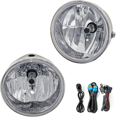 WEZEMLIGHT Fog Lights Assembly Replacement For Ford F150 20062014 Ford Ranger 20082011 Ford Expedition 20082011 Lincoln Mark LT Base 20062008 With H10 12V 42W Halogen Bulbs 1 pairClear Lens - Image 3