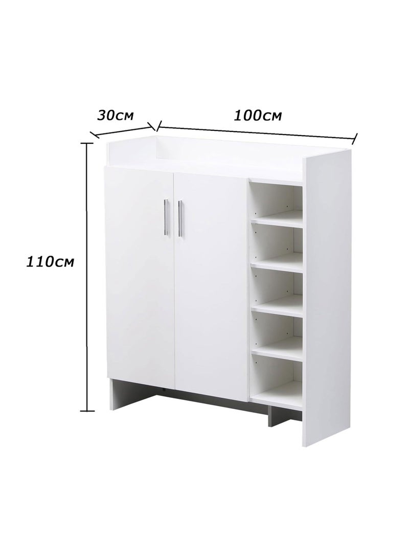 Furniture Store Modern shoe cabinet - height 110 cm - width 100 cm - depth 30 cm, from Furniture Store. - Image 4