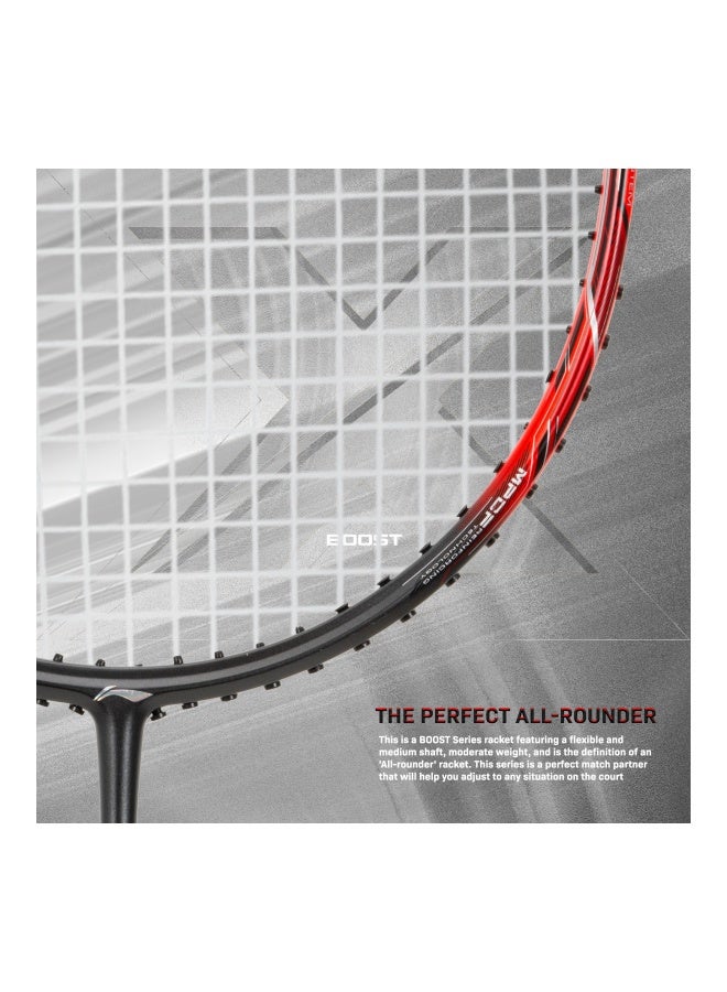 Li-Ning Li-Ning 3D Calibar X Boost Carbon Graphite Badminton Racket Unstung With Free Full Cover Dark Grey/Red - Image 2