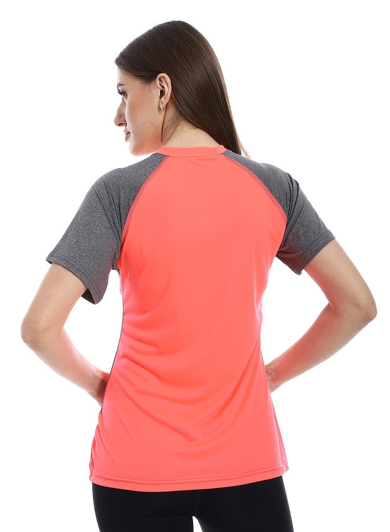 Caesar women sport t-shirt with half sleeves - Image 4