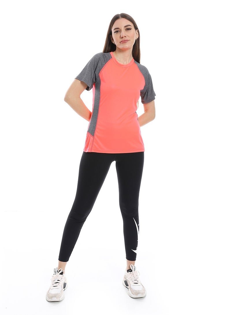 Caesar women sport t-shirt with half sleeves - Image 1
