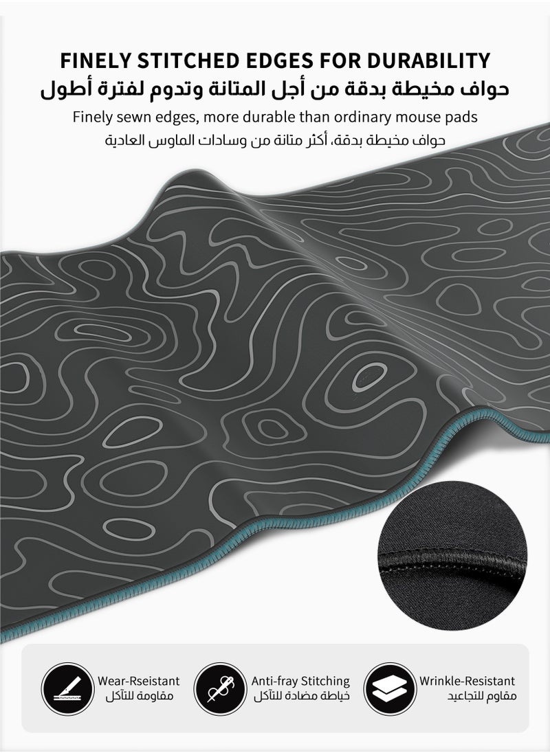 DuneVoyager - Large Desk Mouse Pad, Waterproof Gaming Mouse Pad, 800 x 300 x 4mm, 31.5 x 11.8 x 0.157in, Gaming Mouse Pad, XXL Desk Mat, Non-Slip Desk Mat, XL Gaming Mouse Pad, Thick Rubber Desk Pad Mouse Pad, Suitable for Gaming, Office, and Home Use - Image 1
