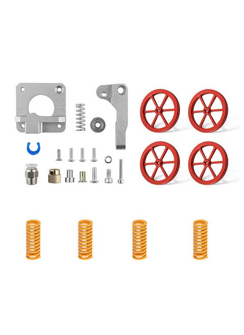 3D Printer Parts & Accessories Upgraded All Metal Extruder and 4PCS Hand Twist Leveling Nut Diameter 60mm with 4pcs Heated Bed Springs for Creality Ender-3/Ender-3 Pro/ CR-10 Series 3D Printer