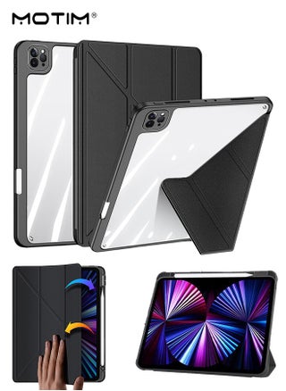 iPad Pro 11 Inch Case 2022/2021/2020/2018 Model (4th/3rd/2nd/1st Gen), Built-in Pencil Holder, Multi-Angle Y-Fold Design Stand, Auto Wake/Sleep, Smart Protective Shockproof Shell - pzsku/Z626B719838F8B72ED959Z/45/1751276328/75058088-406c-4a16-a5d2-0c7438b72b39