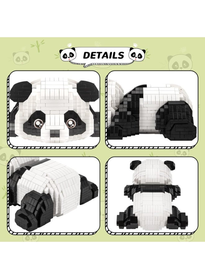 باندا لطيف باندا ميني كتل بناء مجموعات لحقائب goodie، حزب المفضلات للأطفال 12 + 14 +، 1163 جهاز كمبيوتر شخصي مجموعة صغيرة ميني لطيف باندا بناء لعبة الطوب للبالغين، عيد ميلاد، جوائز الكرنفال - Image 3