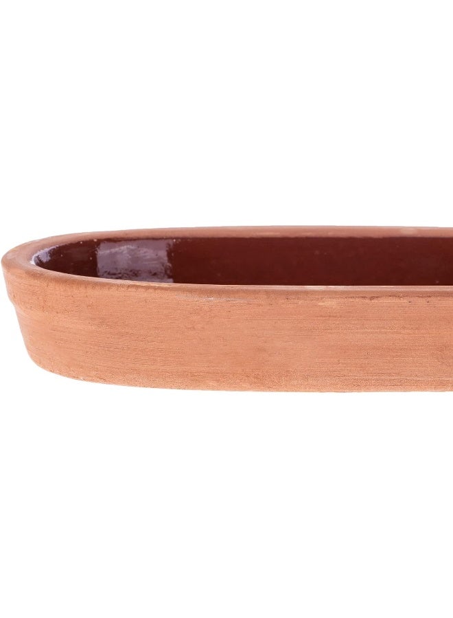 AKDC Oval 11Cm X 20Cm X 3Cm Clay Colour - Image 2