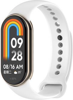 ZORE Xiaomi Mi Band 9 Series Classic Strap Silicone Strap-White  - Image 1