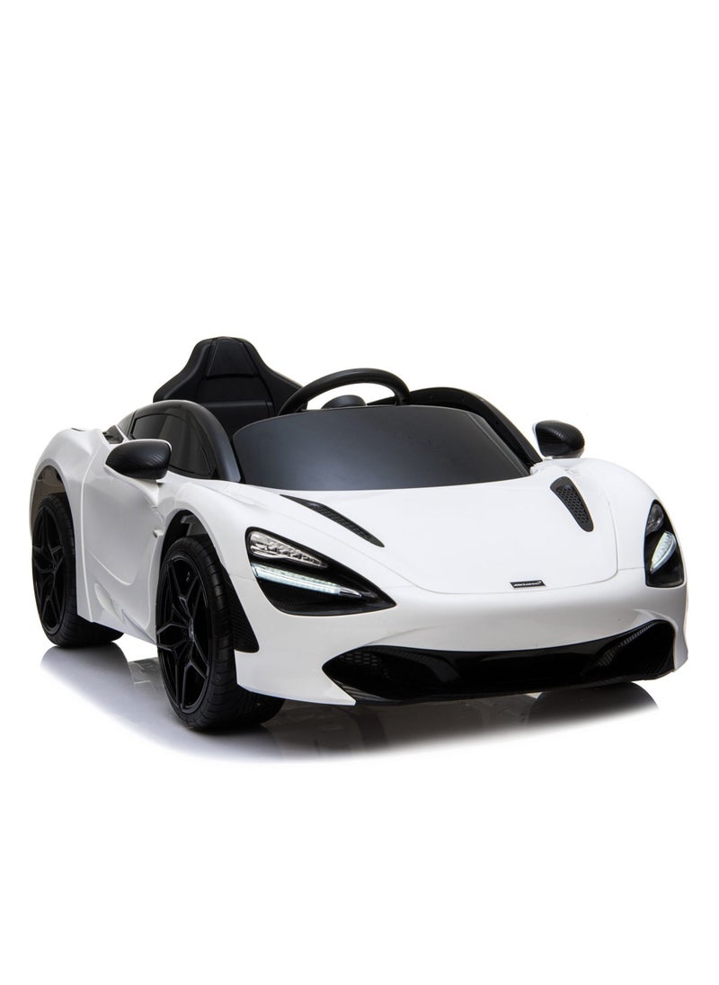 FACTUAL TOYS - Mclaren Licensed Electric Car 12V Ride On Car With Remote Control For Kids - White - Image 1