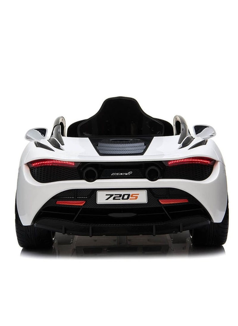 FACTUAL TOYS - Mclaren Licensed Electric Car 12V Ride On Car With Remote Control For Kids - White - Image 1