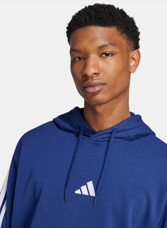 Adidas هودي فرنسي تيري مع 3 خطوط أساسية - Image 4