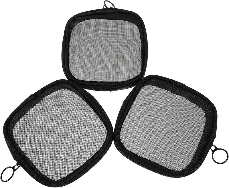 VILLCASE Mesh Toiletry Bag 3pcs Small Portable Zipper Travel Makeup Organizer Mini Cosmetic Storage Pouch for Skincare Accessories - Image 1