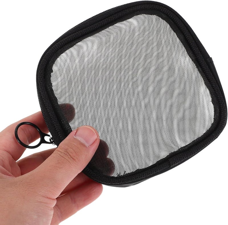 VILLCASE Mesh Toiletry Bag 3pcs Small Portable Zipper Travel Makeup Organizer Mini Cosmetic Storage Pouch for Skincare Accessories - Image 4