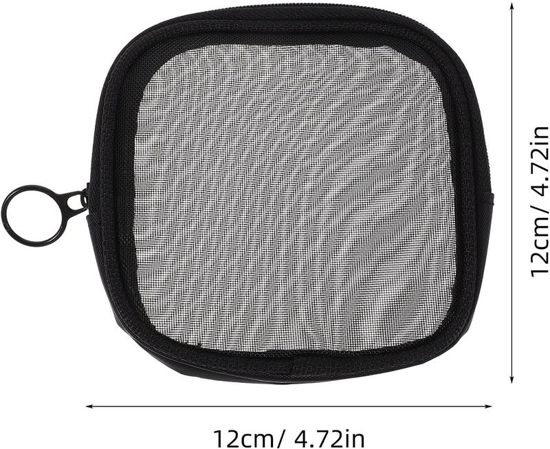 VILLCASE Mesh Toiletry Bag 3pcs Small Portable Zipper Travel Makeup Organizer Mini Cosmetic Storage Pouch for Skincare Accessories - Image 2