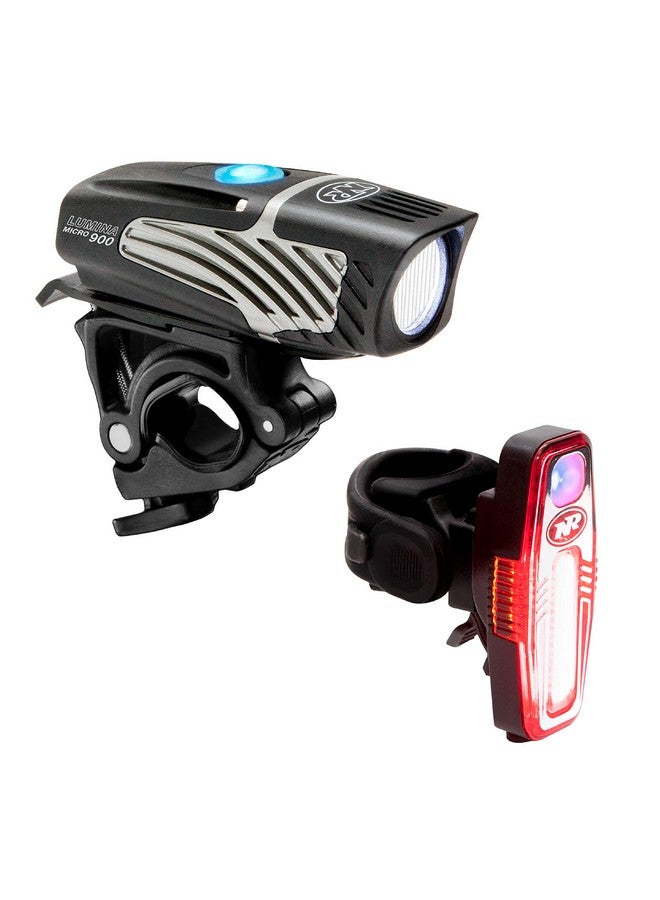 NiteRider Lumina Micro 900 Front Bike Light Sabre 110 Rear Bike Light Combo Pack Usb Rechargeable Bicycle Headlight Led Front Light Water Resistant Mountain Road City Commuting Cycling Safety Flash - Image 1